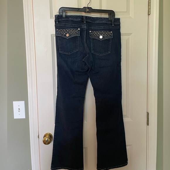 Bootleg Rhinestone Jeans - Picture 2 of 6